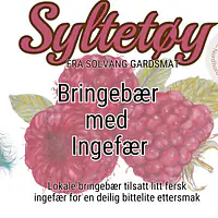 Bringebær syltetøy med ingefær  ( 200ml) - Master
