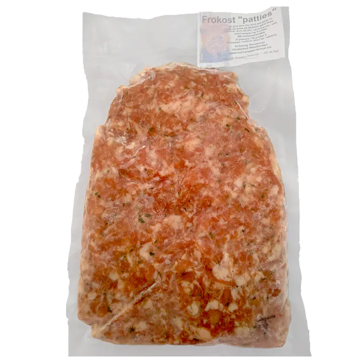 Ferdig krydret kjøttdeig/farser: Amerikanske Frokostpatties - Master